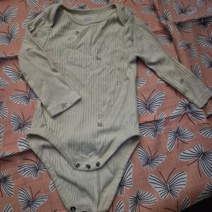 Cloud Island Cream Long Sleeve Bodysuit